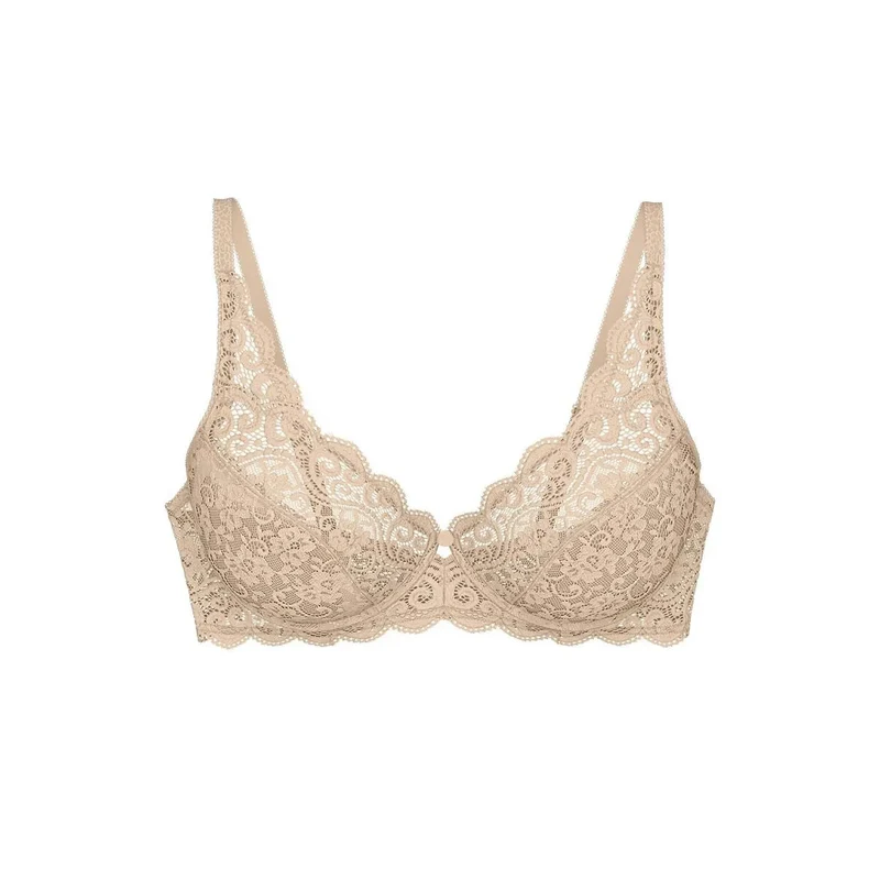 Soutien-gorge dentelle florale Amourette confort maintien ajustable féminin