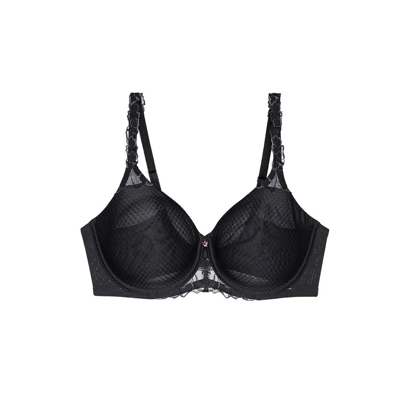 soutien-gorge minimiseur confort jacquard broderie florale Triumph 70E