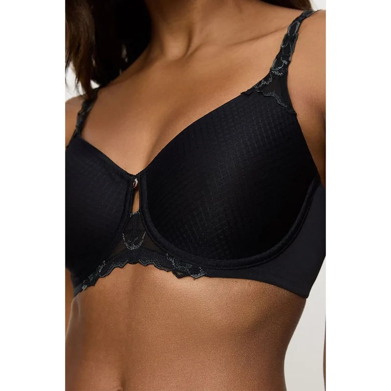 soutien-gorge minimiseur confort jacquard broderie florale Triumph 70E