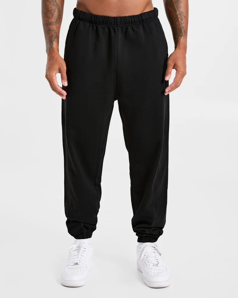 Lift Club Distressed Joggers - Noir/Charcoal