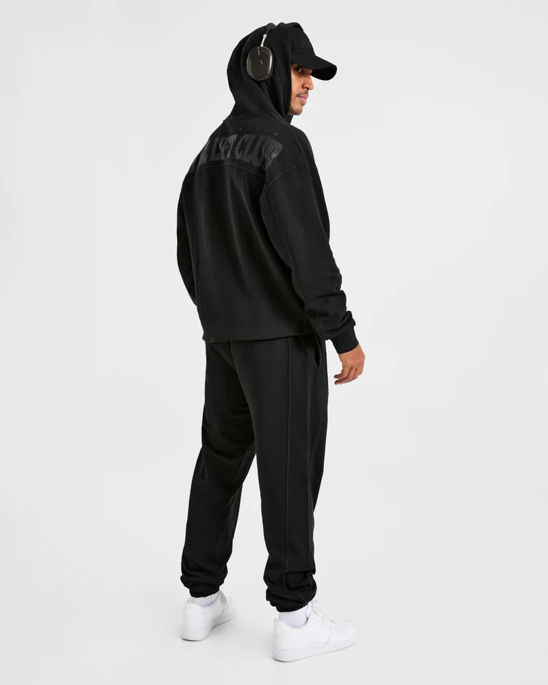 Lift Club Distressed Joggers - Noir/Charcoal