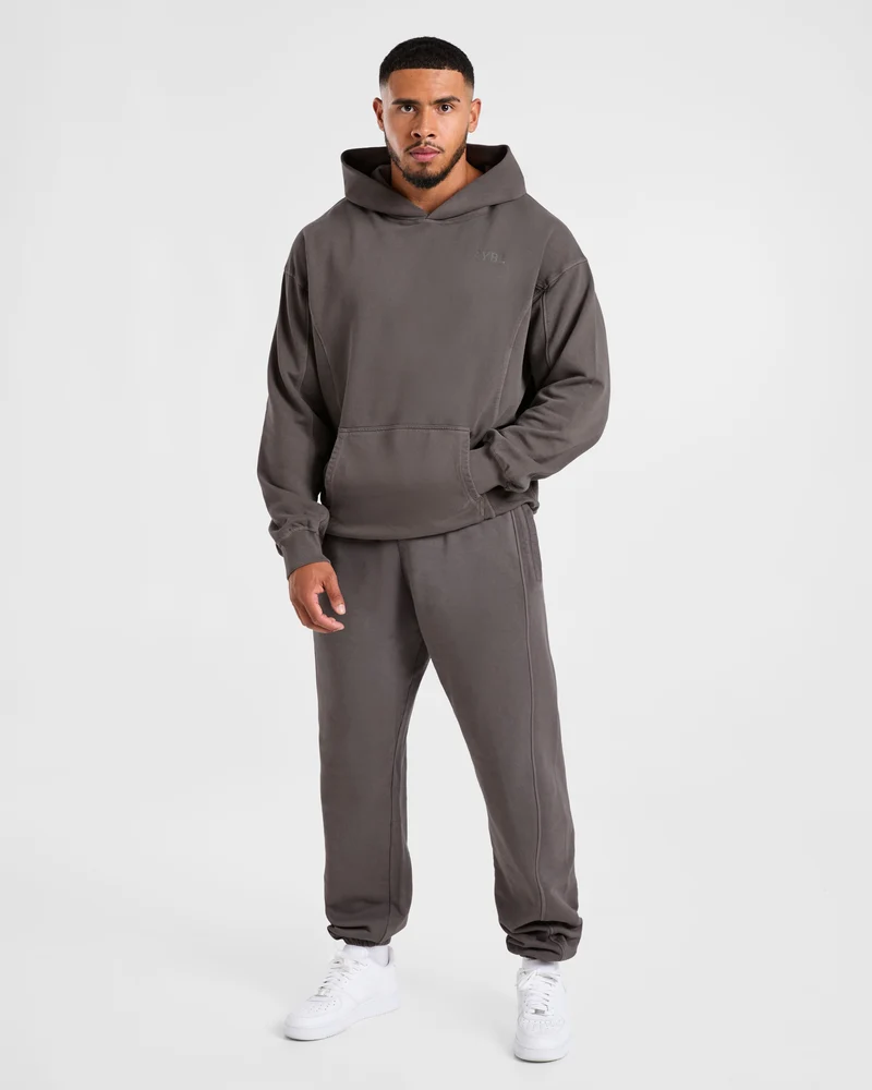 Lift Club Distressed Hoodie - Charcoal
