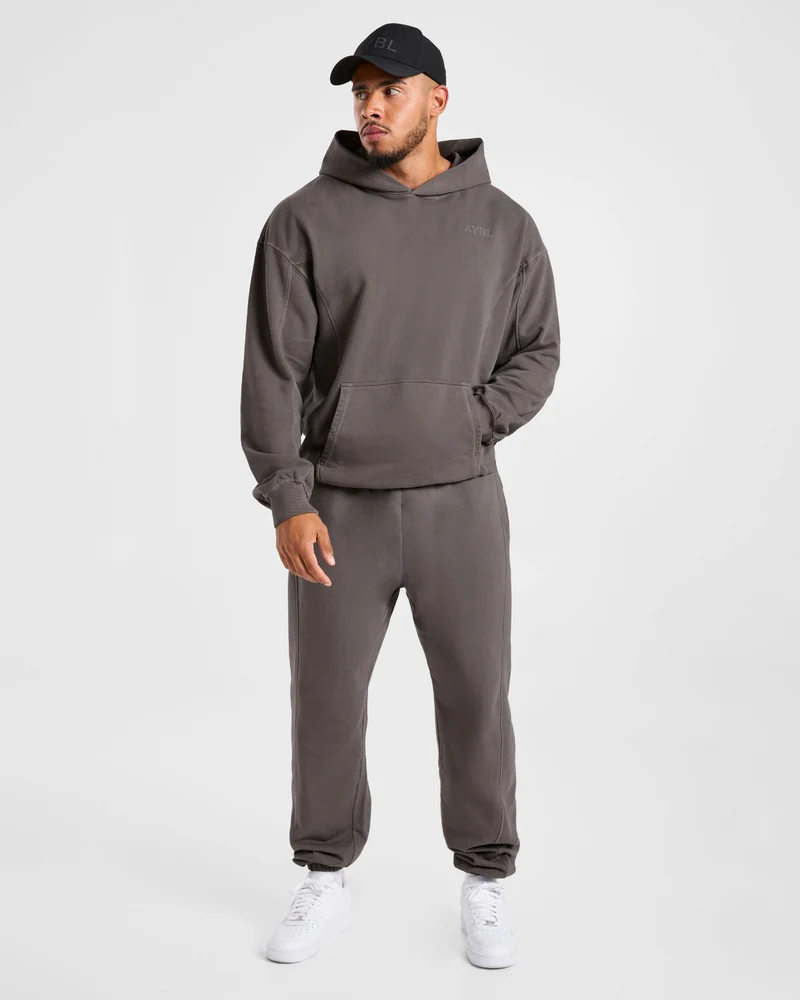 Lift Club Distressed Joggers - Charcoal