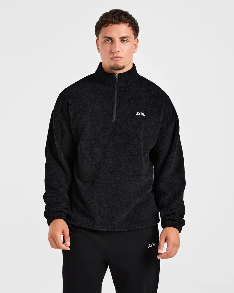 Essential 1/4 Zip Fleece - Noir