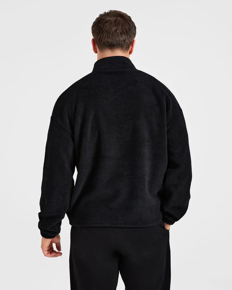 Essential 1/4 Zip Fleece - Noir