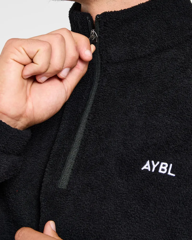 Essential 1/4 Zip Fleece - Noir