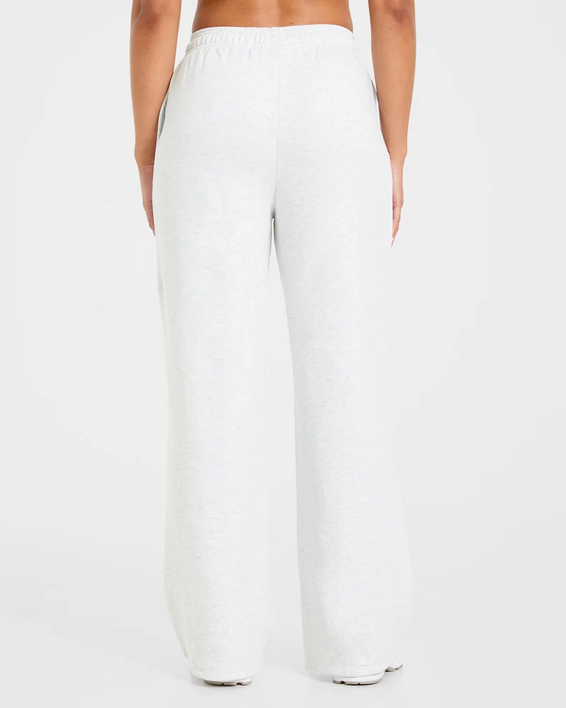 Lifestyle Oversized Straight Leg Joggers - Heather Gris