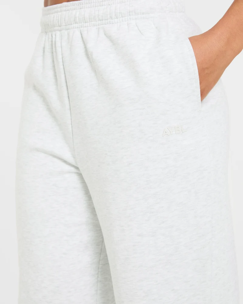 Lifestyle Oversized Straight Leg Joggers - Heather Gris