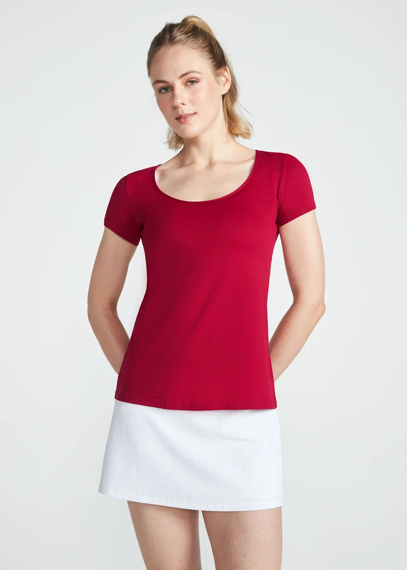 T-shirt Mulher Manga Curta Gota