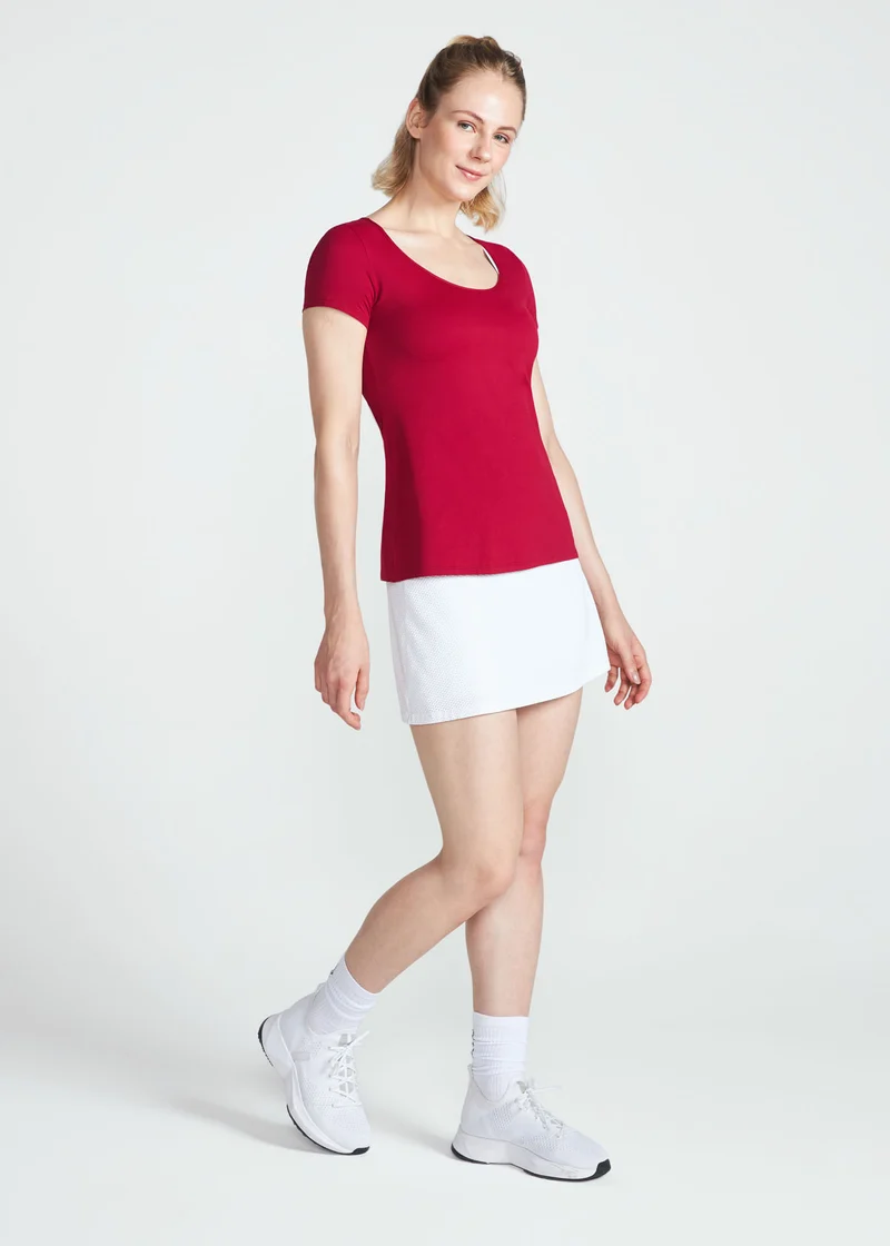 T-shirt Mulher Manga Curta Gota