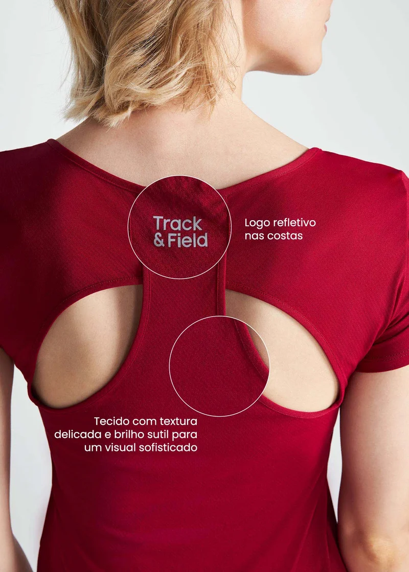 T-shirt Mulher Manga Curta Gota