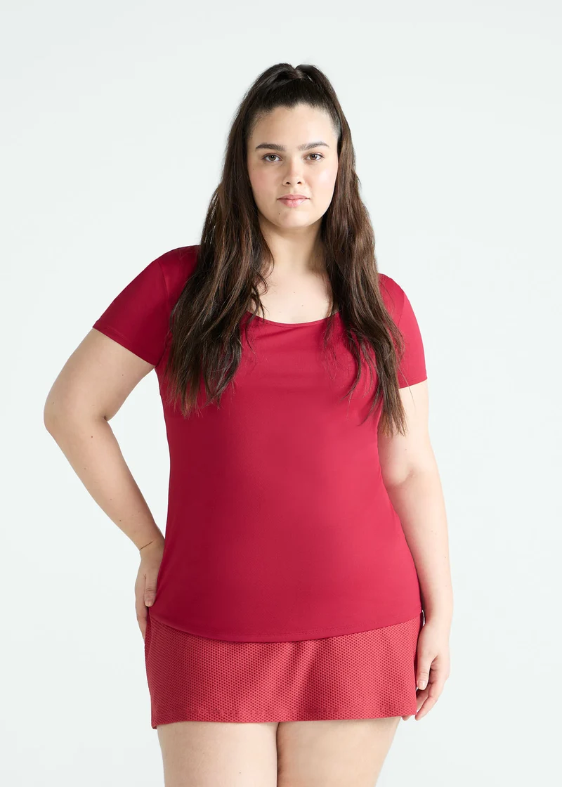 T-shirt Mulher Manga Curta Gota