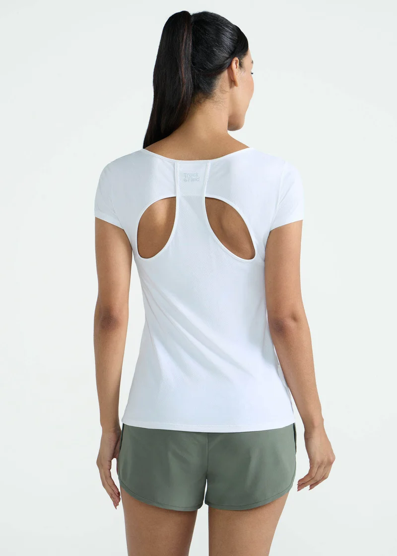 T-shirt Mulher Manga Curta Gota