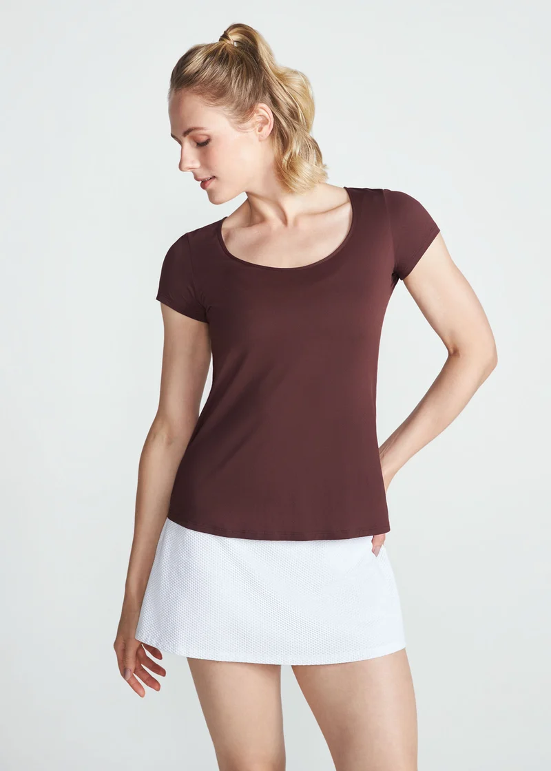 T-shirt Mulher Manga Curta Gota