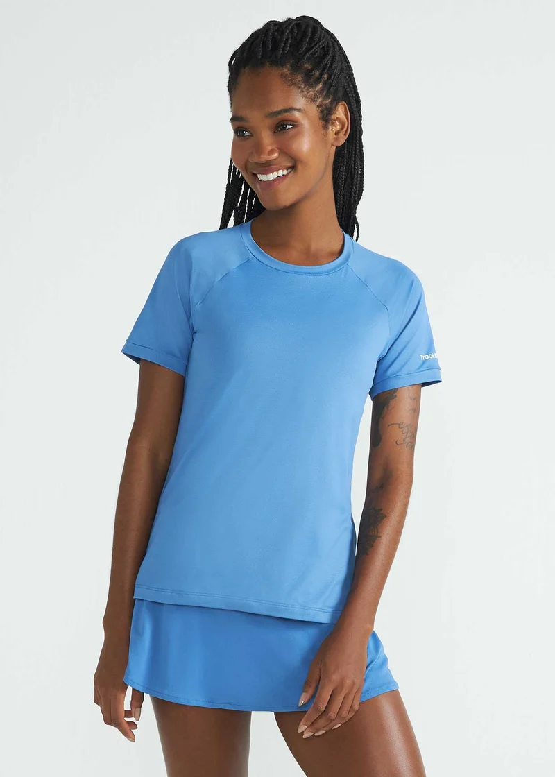 T-shirt Mulher Manga Curta Uv Mesh
