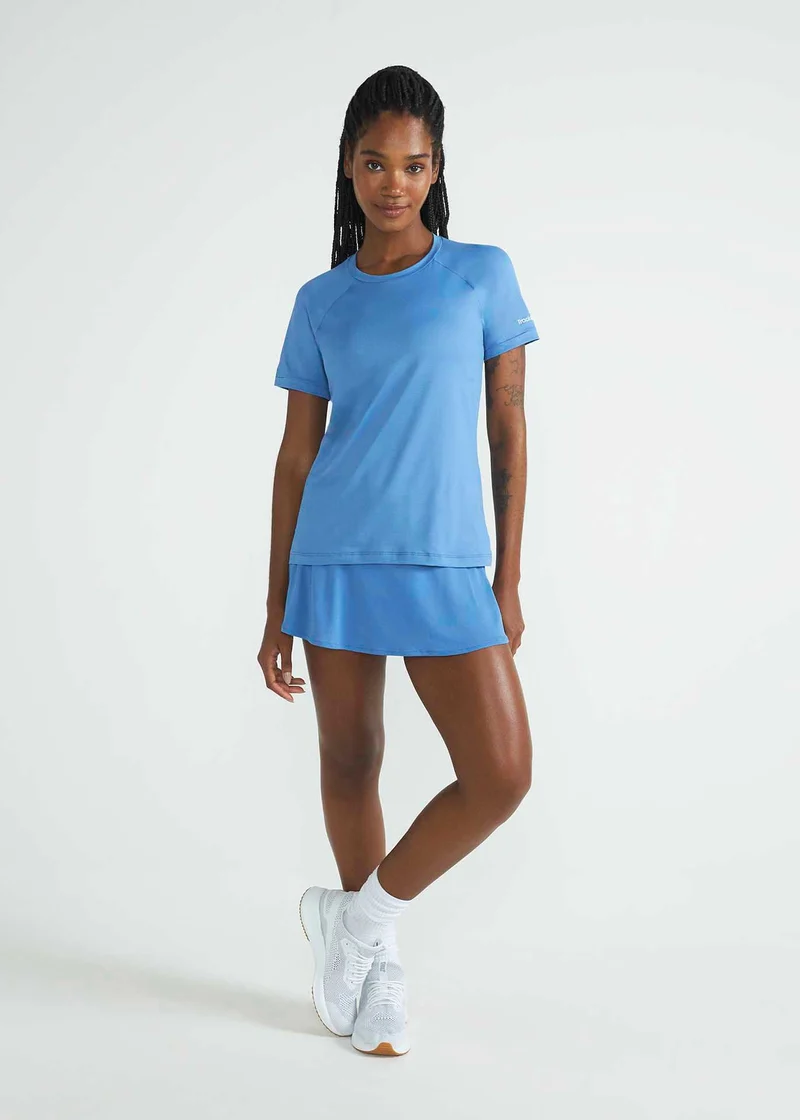T-shirt Mulher Manga Curta Uv Mesh