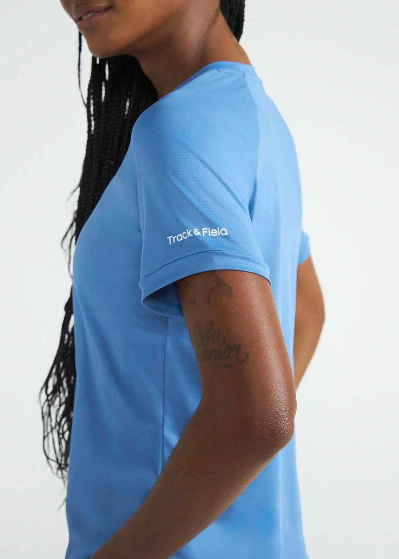 T-shirt Mulher Manga Curta Uv Mesh