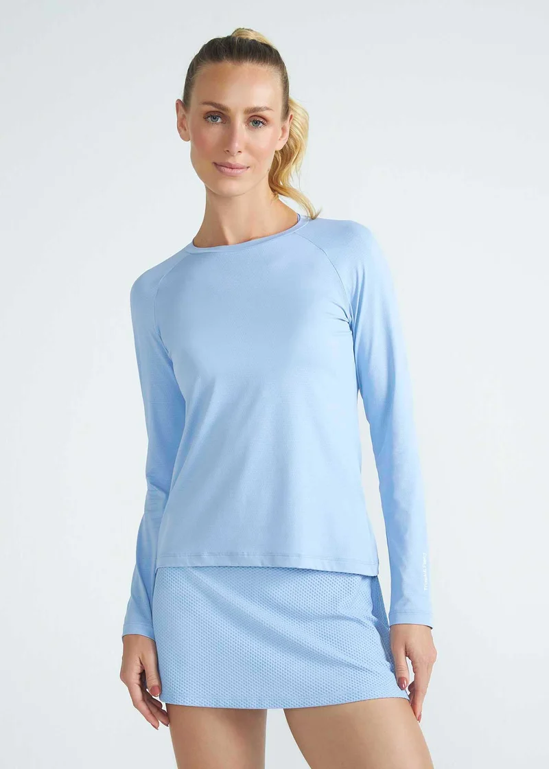 T-shirt Mulher Manga Longa Uv Mesh