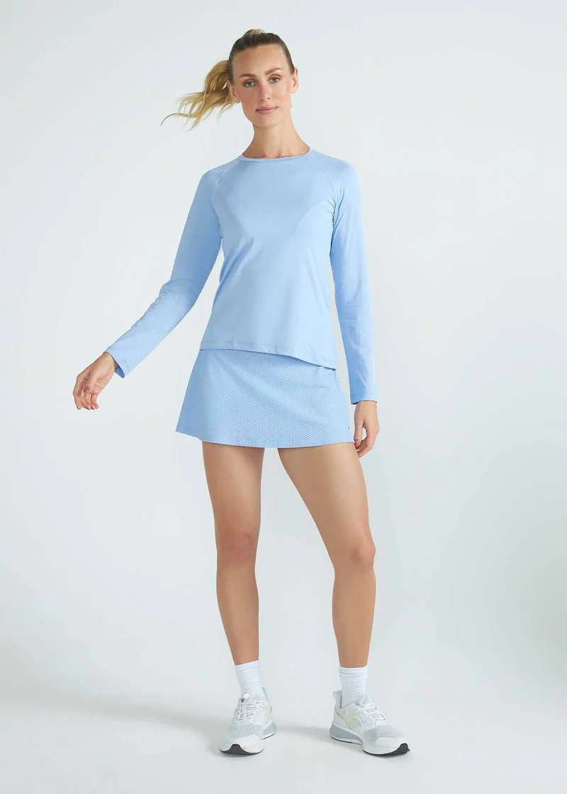 T-shirt Mulher Manga Longa Uv Mesh