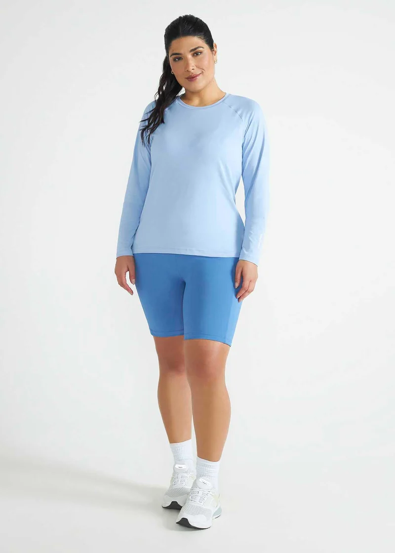 T-shirt Mulher Manga Longa Uv Mesh