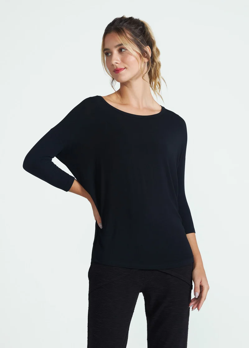 T-shirt Mulher Manga Longa Morcego
