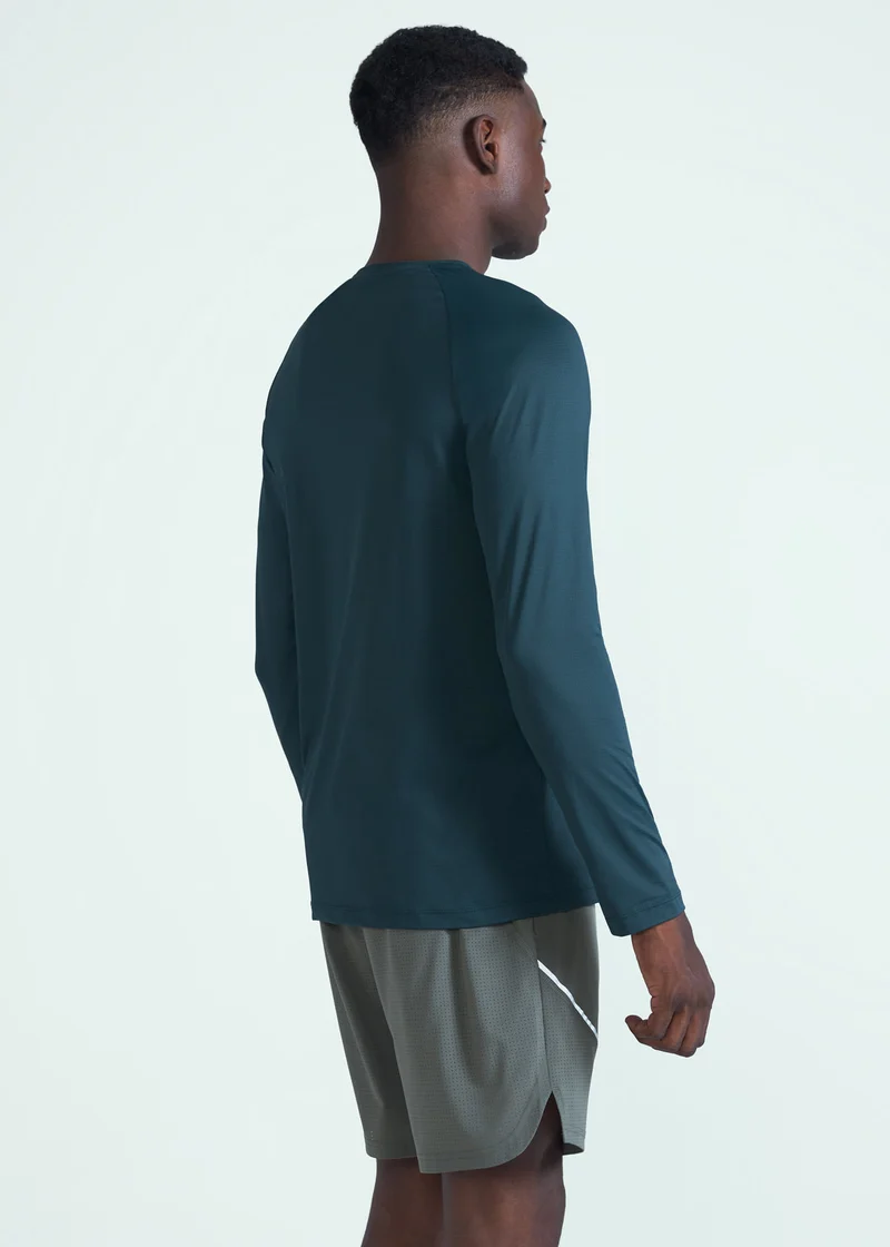 T-Shirt Homem Manga Longa Uv Mesh