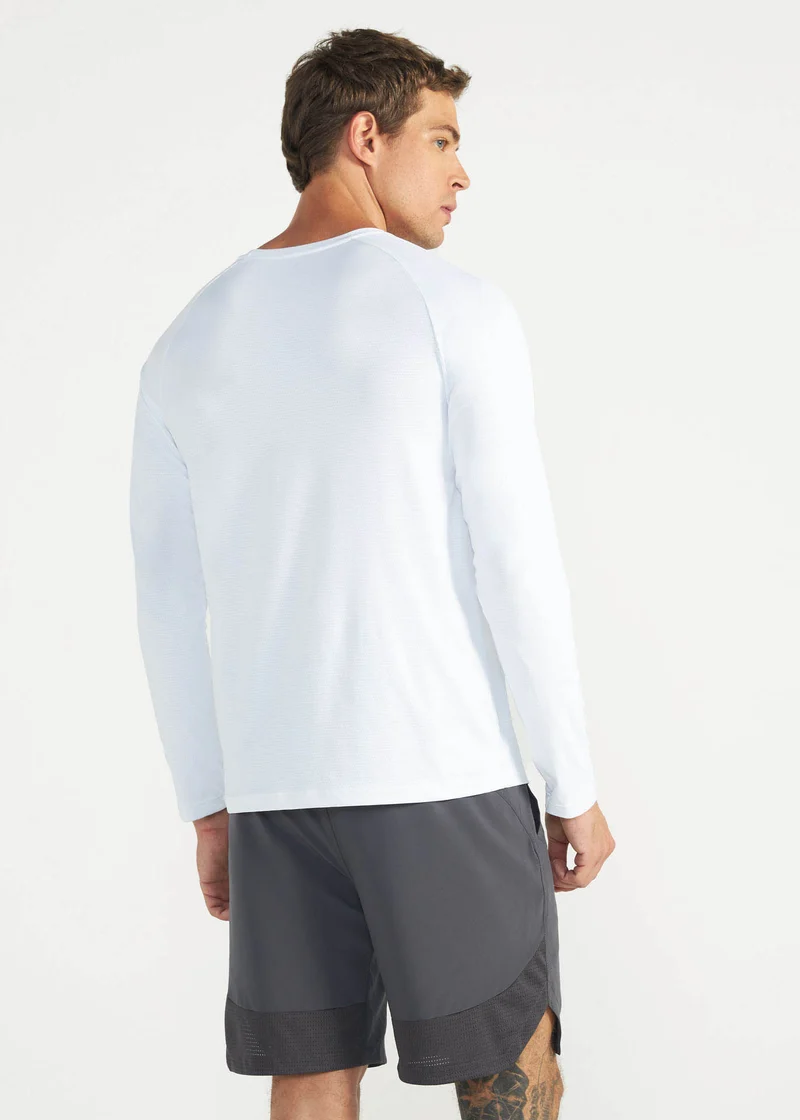 T-Shirt Homem Manga Longa Uv Mesh