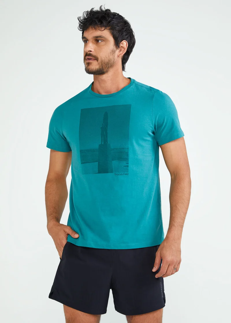 T-Shirt Homem Manga Curta Costa