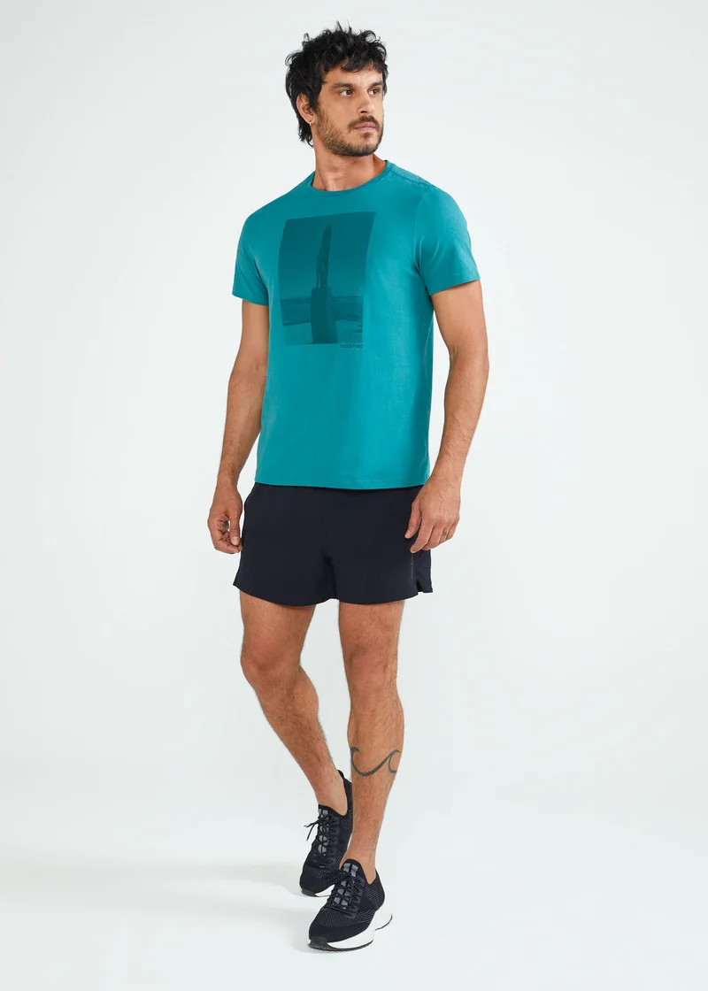 T-Shirt Homem Manga Curta Costa