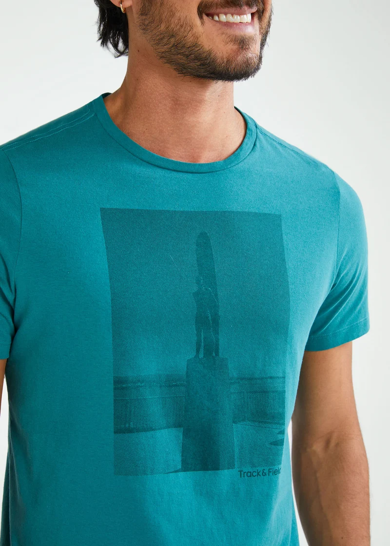 T-Shirt Homem Manga Curta Costa