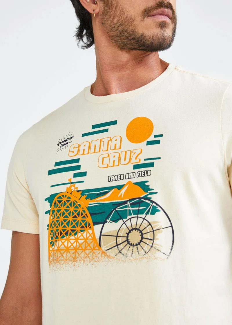 T-shirt Homem Manga Curta Silk Iris