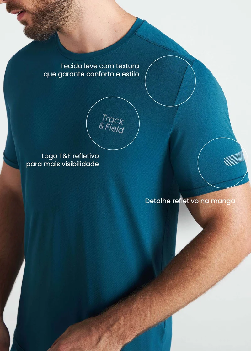 T-Shirt Homem Manga Curta Sports