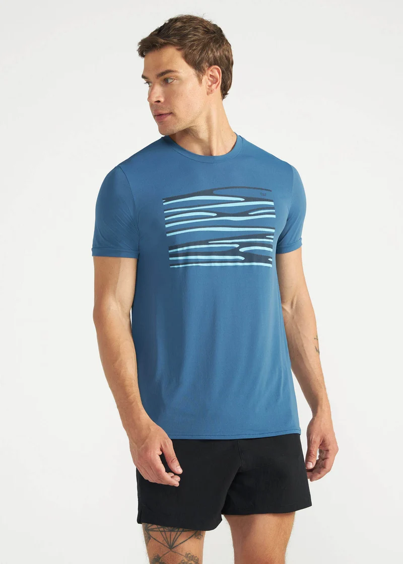 T-Shirt Homem Manga Curta Thermodry Reflexo
