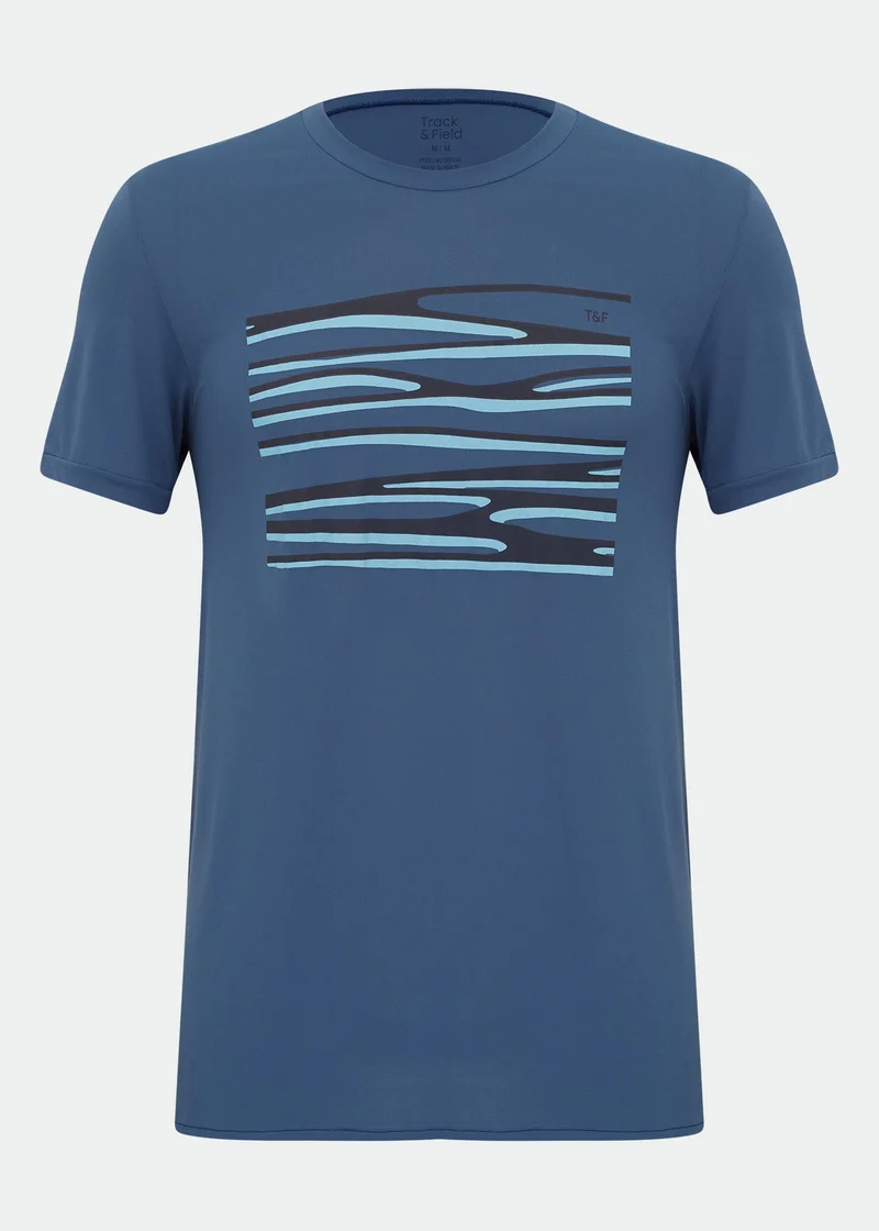 T-Shirt Homem Manga Curta Thermodry Reflexo
