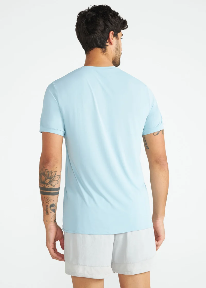 T-Shirt Homem Manga Curta Thermodry Bordado