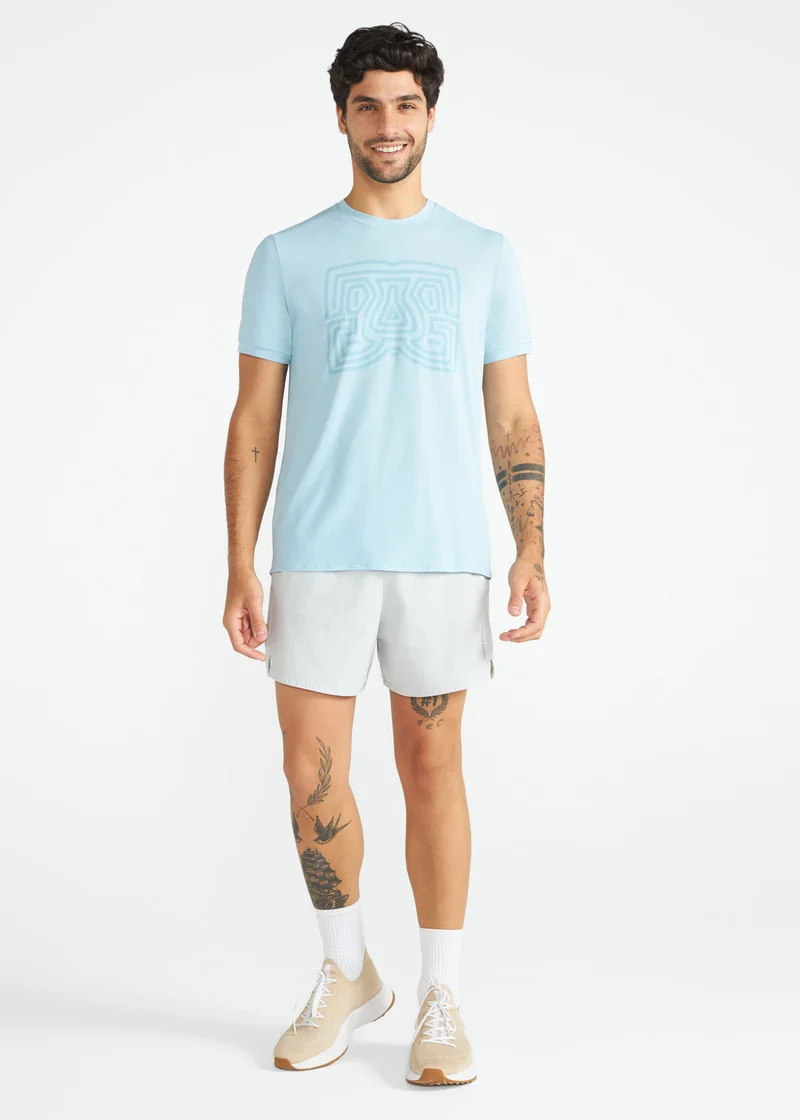 T-Shirt Homem Manga Curta Thermodry Bordado