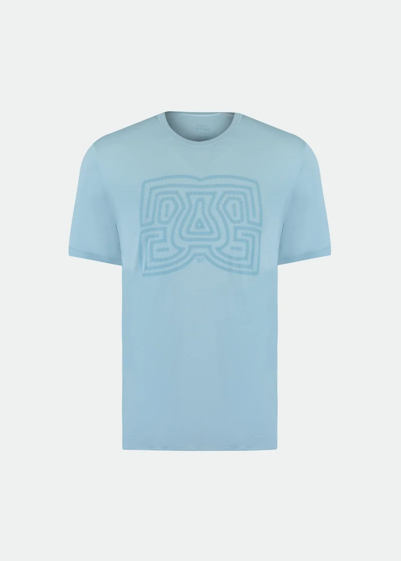 T-Shirt Homem Manga Curta Thermodry Bordado