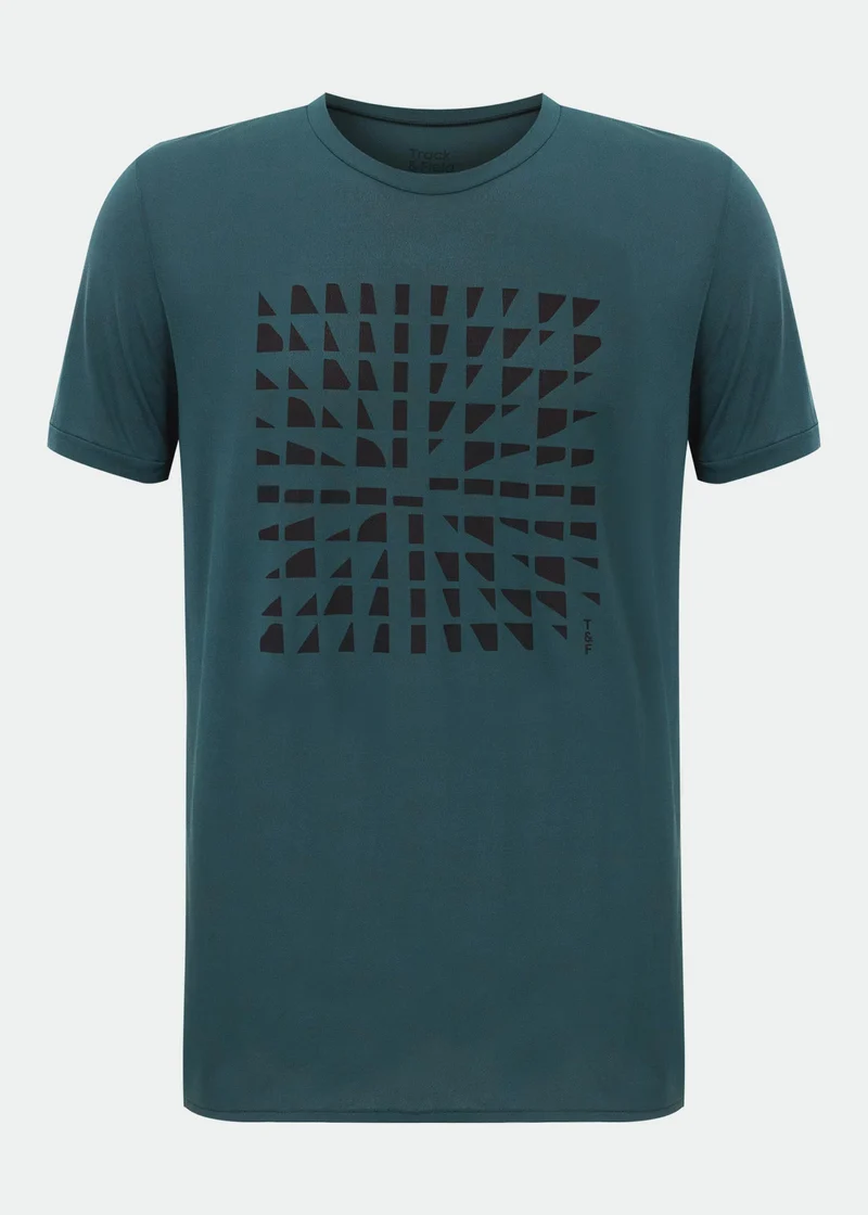 T-Shirt Homem Manga Curta Thermodry Cubos