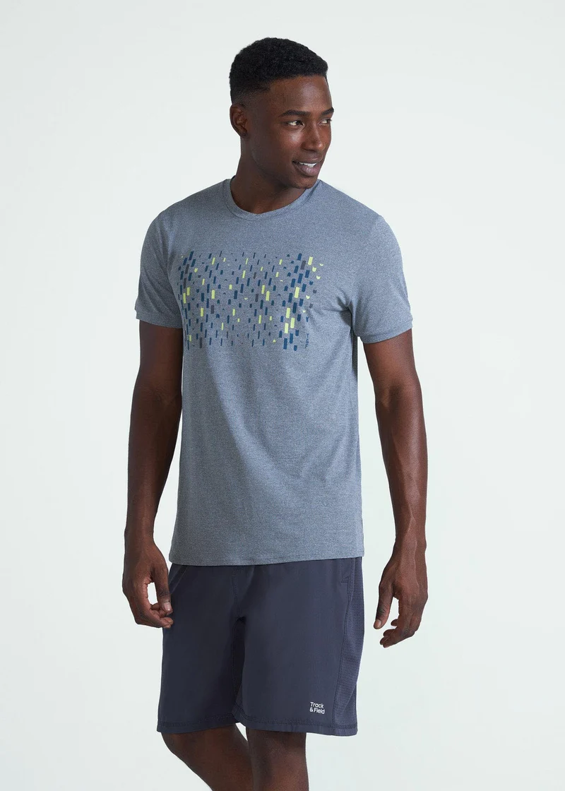 T-shirt Homem Manga Curta Thermodry Gotas