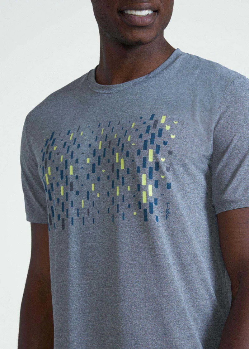 T-shirt Homem Manga Curta Thermodry Gotas