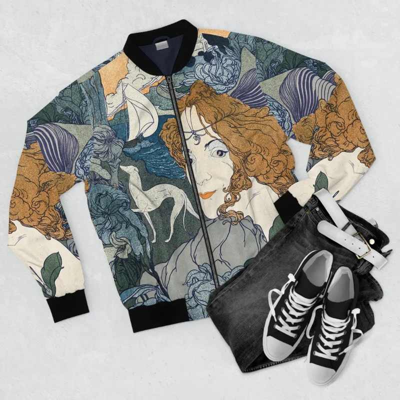 Retour by Georges de Feure Art Bomber Jacket