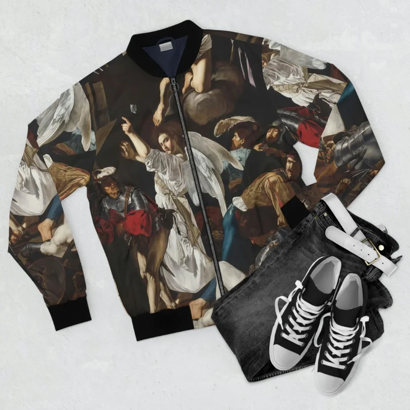 The Resurrection Cecco del Caravaggio Art Bomber Jacket