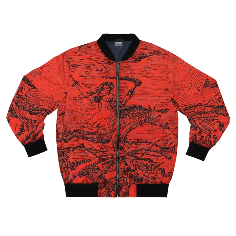 La Guerre The War by Henri Rousseau Art Bomber Jacket