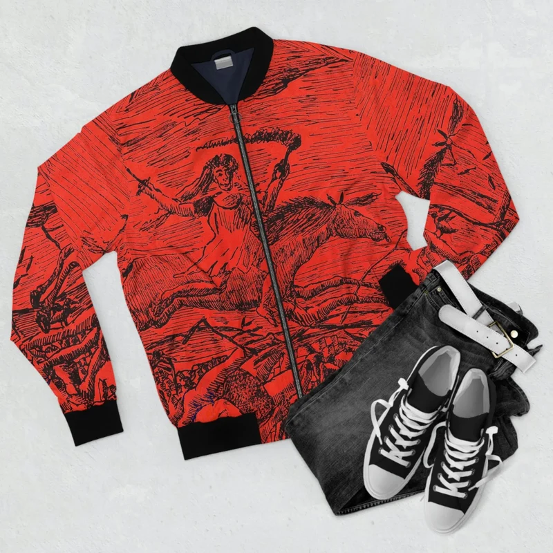 La Guerre The War by Henri Rousseau Art Bomber Jacket