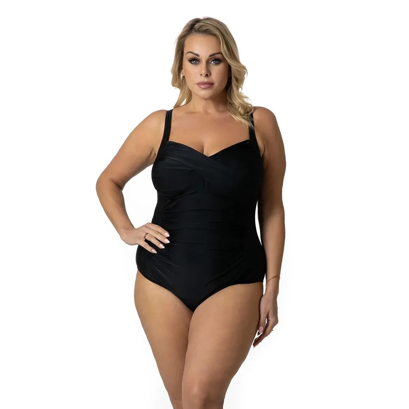 Maillot de bain une pièce amincissant grande taille Lycra ajustable femmes enceintes