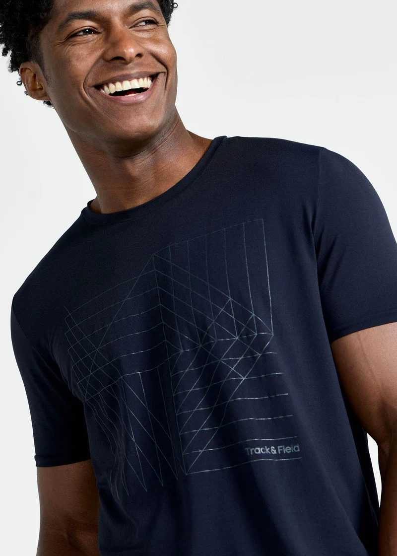T-Shirt Homem Manga Curta Thermodry Laser