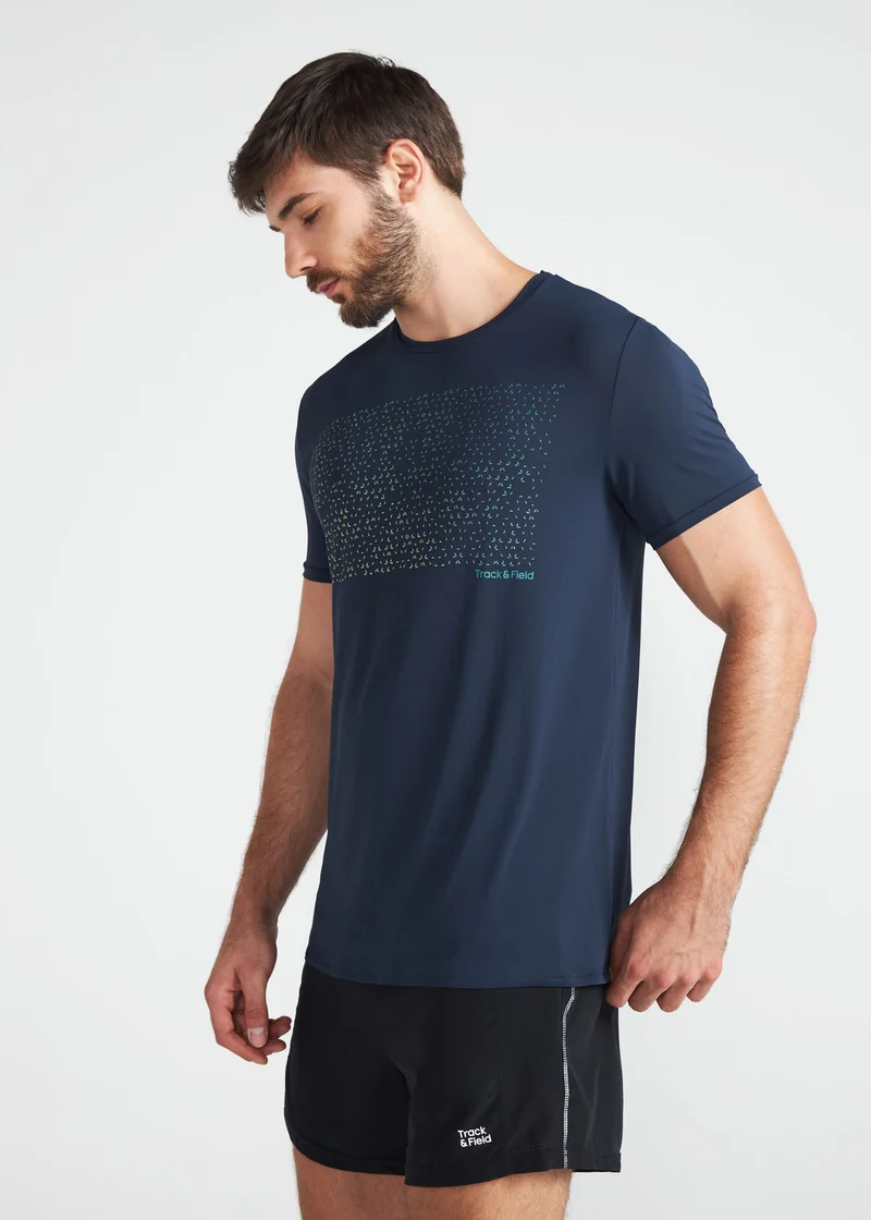 T-Shirt Homem Manga Curta Thermodry Pontilhismo