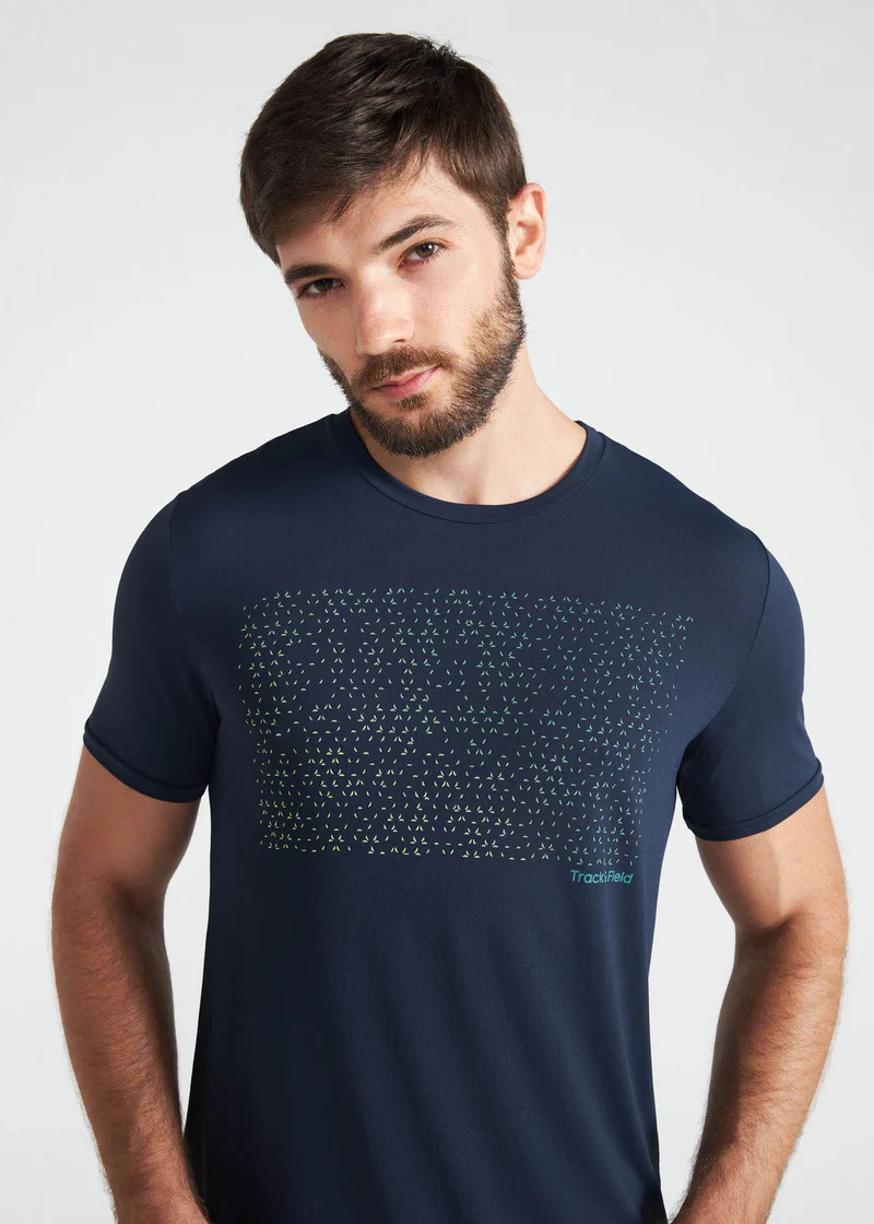 T-Shirt Homem Manga Curta Thermodry Pontilhismo
