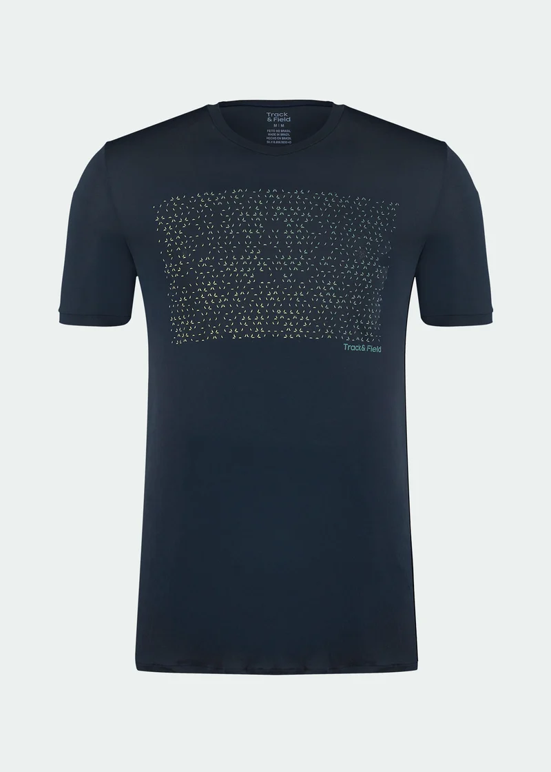 T-Shirt Homem Manga Curta Thermodry Pontilhismo