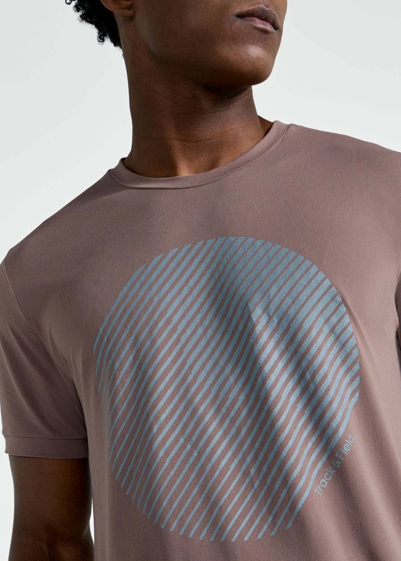 T-Shirt Homem Manga Curta Thermodry Ondas